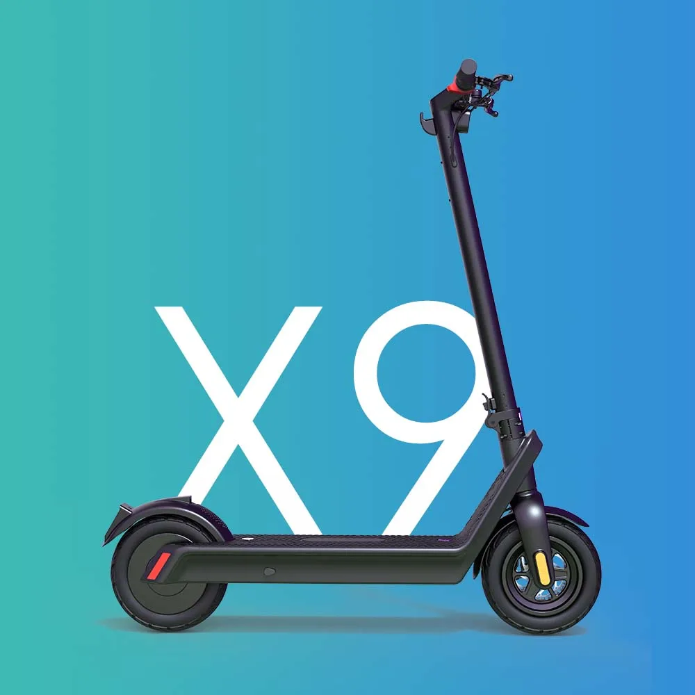 X9 electric scooter peak 1100W electric motor super fast scooter 10-inch tires 48v 15ah battery maximum range 70km