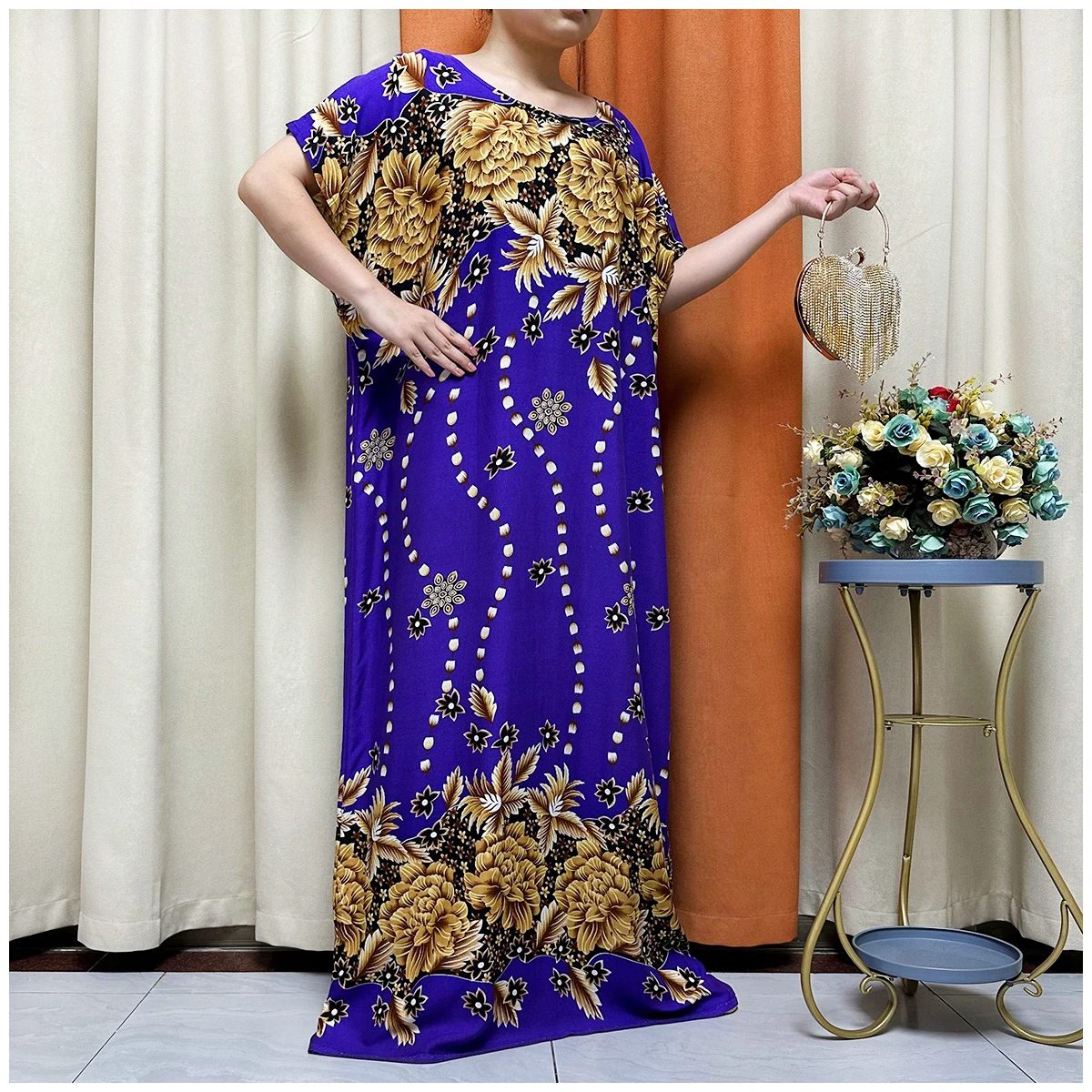 Short Sleeve Robe Maxi Long Dress 2023 Women Summer Beachwear Swimsuit Cover Up Tunic For Beach Kaftan Dress