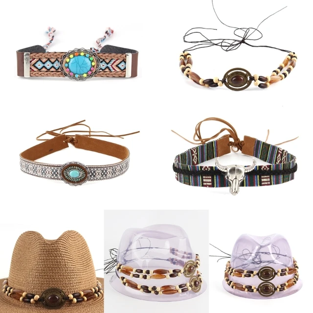 DIY Hat Bands Western Hat Belt Bands Cowboy Hat Bands Hatband Mexicans Hat  Bands - AliExpress