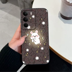 Luxury Shockproof Phone Case with Fashionable Astronaut Pattern - Soft Liquid Silicone Camera Protection Cover for Realme C75 5G (TYB581)