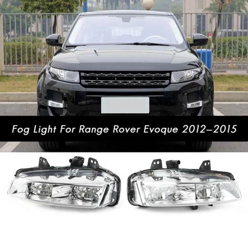 

1Pair Car LED DRL Fog Light For Land Rover Range Rover Evoque 2011-2015 Driving Lamp Daytime Running Light Bumper Lamp