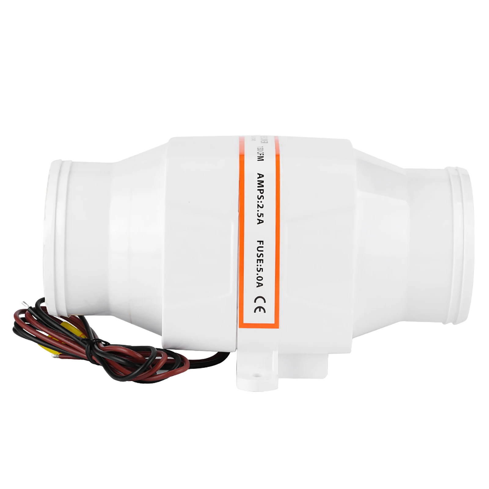 3in Ventilation Fan 3inch InLine Marine Bilge Air Blower Mute Strong Ventilation Fan for Yacht Boat RV Air Blower