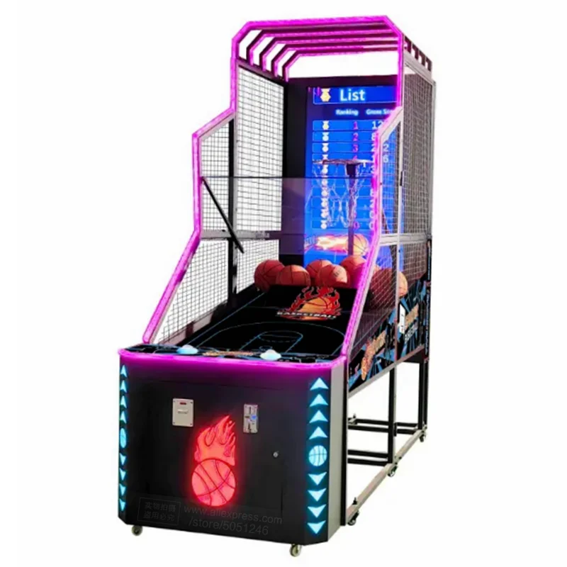 Adult Throwing Balls Street Basketball Shooting Game Room Electronic LCD Screen Ticket Redemption Coin Operated Arcade Machine