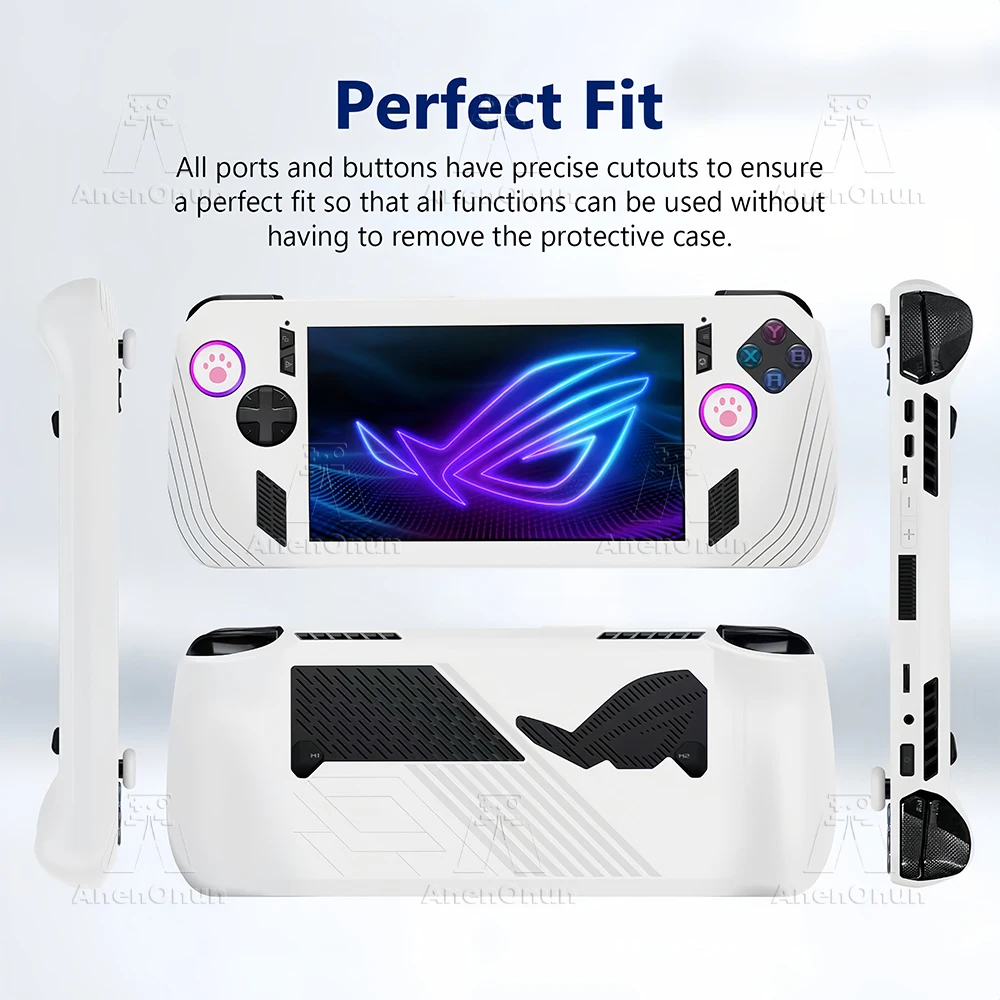 Silicone Case with Thumb Grips - Scratch-Resistant, Anti-Fall, Anti-Slip, Durable Soft Shell Cover