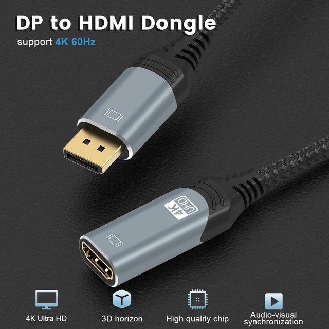 Hdmi Male Display Port Female Adapter  Hdmi Display Port Converter Cable -  Audio & Video Cables - Aliexpress