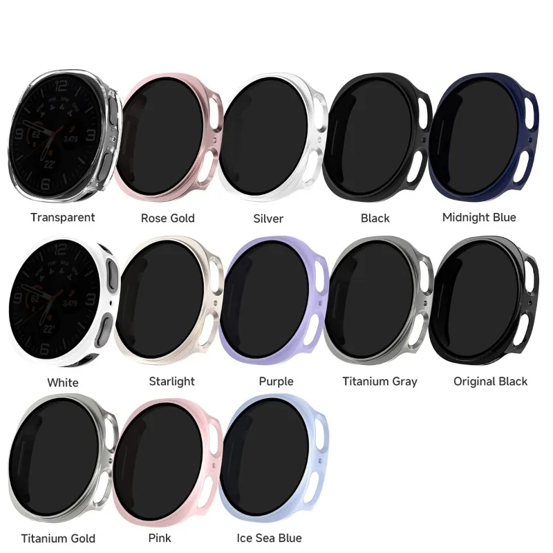 Enhanced Privacy Film and Protective PC Case with Tempered Glass Screen Protector