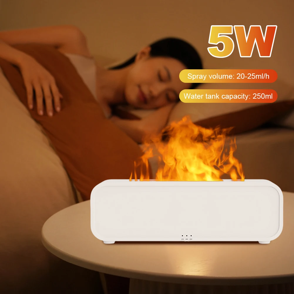 Colorful Flame Essential Oil Diffuser with Remote Control Air Humidifier Aroma Diffuser for Bedroom Home Office Yoga Meditation