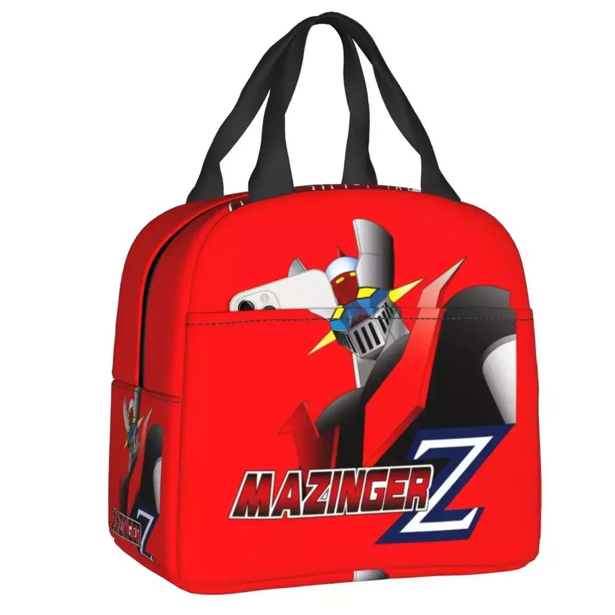 

Новинка 2023, теплоизолированная сумка для завтрака Mazinger Z, Женская Портативная сумка для завтрака НЛО в стиле аниме, манга, для школы