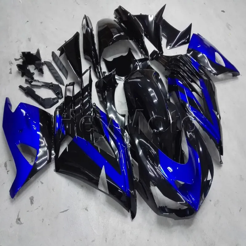 

injection Fairings kit for ZX14R 2012 2013 2014 2015 2016 blue black ZX-14R 12 16 ABS plastic Fairings kit