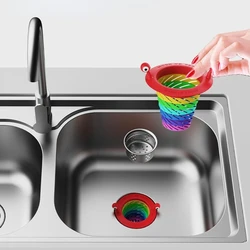 Little monster filter floor drain kitchen sink filter retractable mesh sink filter bathroom sink drain filter anti-clogging