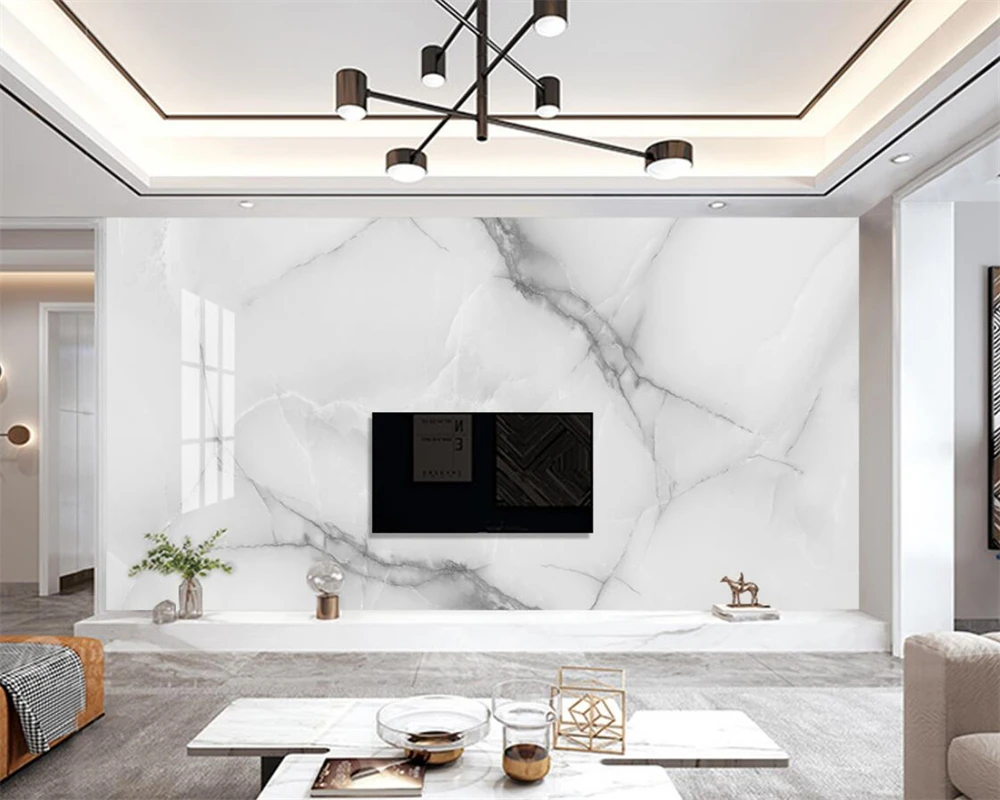 

beibehang Customized Marble Pattern TV Background Modern Wallpaper for Living Room New Wallpaper papel de parede papier peint