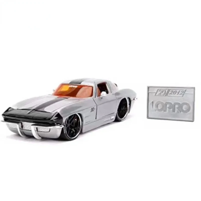 

1:24 1963 Chevrolet Corvette высокая имитация изысканный литой игрушечный автомобиль Стайлинг Игрушечная модель из сплава