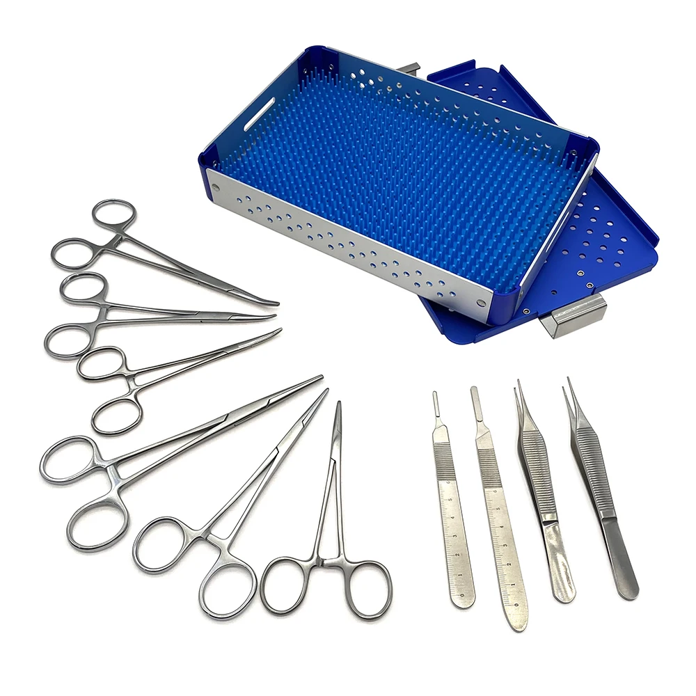 

Animal Ovariectomy Spay Kit Animal Ovary Ligation Set Sterilization Tool with Box