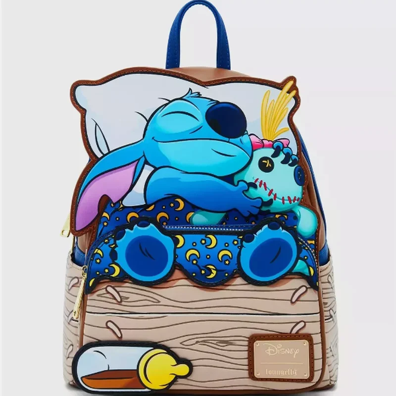 جديد Loungefly ديزني ليلو/ستيتش حقيبة ظهر صغيرة للأطفال حقيبة المدرسة الابتدائية فتاة لطيف حقيبة كتف حقيبة الترفيه في الهواء الطلق