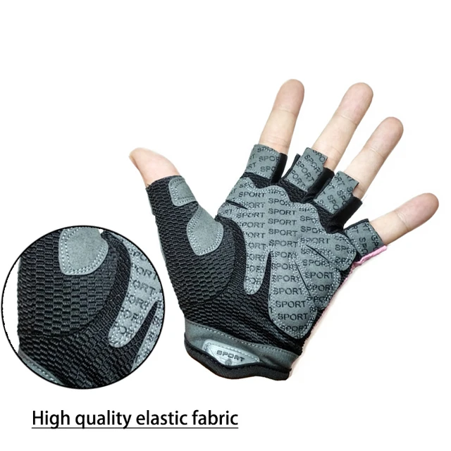 Gym Fitness Gloves Women Weight Lifting Yoga Breathable Half Finger Anti-Slip Pad Bicycle Cycling Glove Sport Exercise Equipment 4