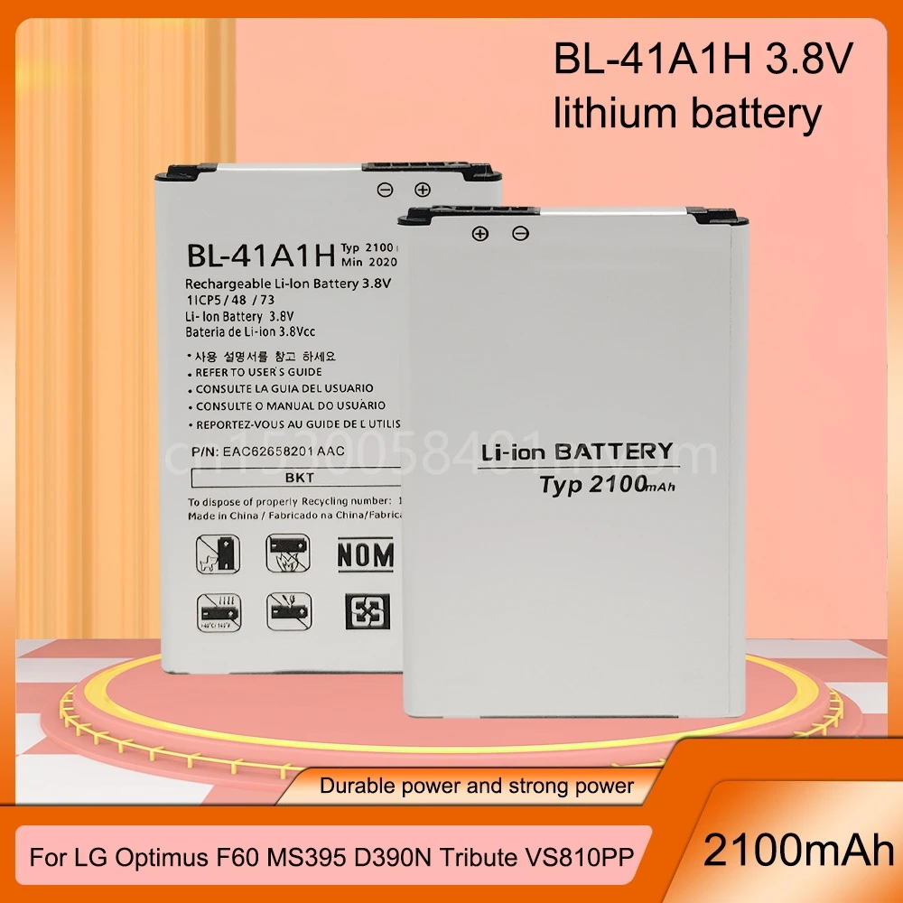 Batteria Di Alta Qualità 2100Mah Bl-41A1H Bl-41A1Hb Per Lg X Style Tribute Hd Boost Mobile X Style Ls676 L56Vl K200Ds Cellulare