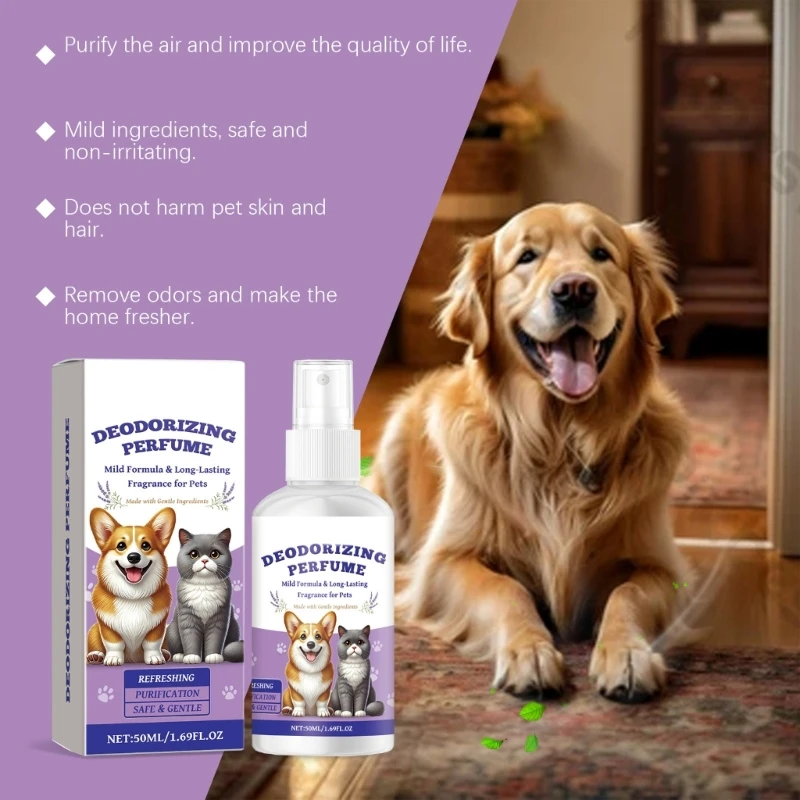 Pet Odor Neutralizing Sprayers 50ml Odors Eliminating For Everyday Use Make Home Freshed And Pet Area Odor Reduction Y5GB