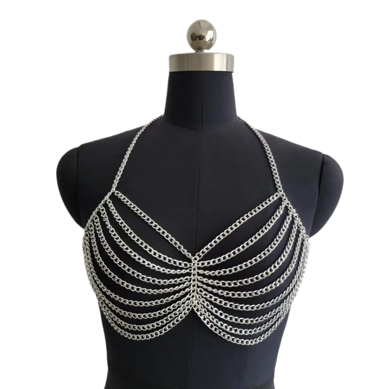 Sexy Metal Metallic Crop Top Women Beach Halter Corset Tops Glitter  Backless Party Club Tank Top Clothes Top Camisole Croppe