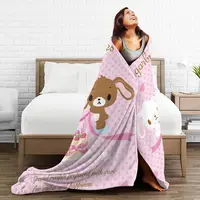Sugarbunnies Blankets Flannel Breathable Sofa Throw Blankets For Couch Bedding Office Throws Bedspread Quilt 1