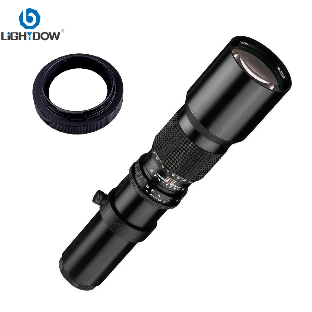 Manual Telephoto Lens 500mm F8.0 with 2X Converter for Nikon D3400 D500 D7200 D5