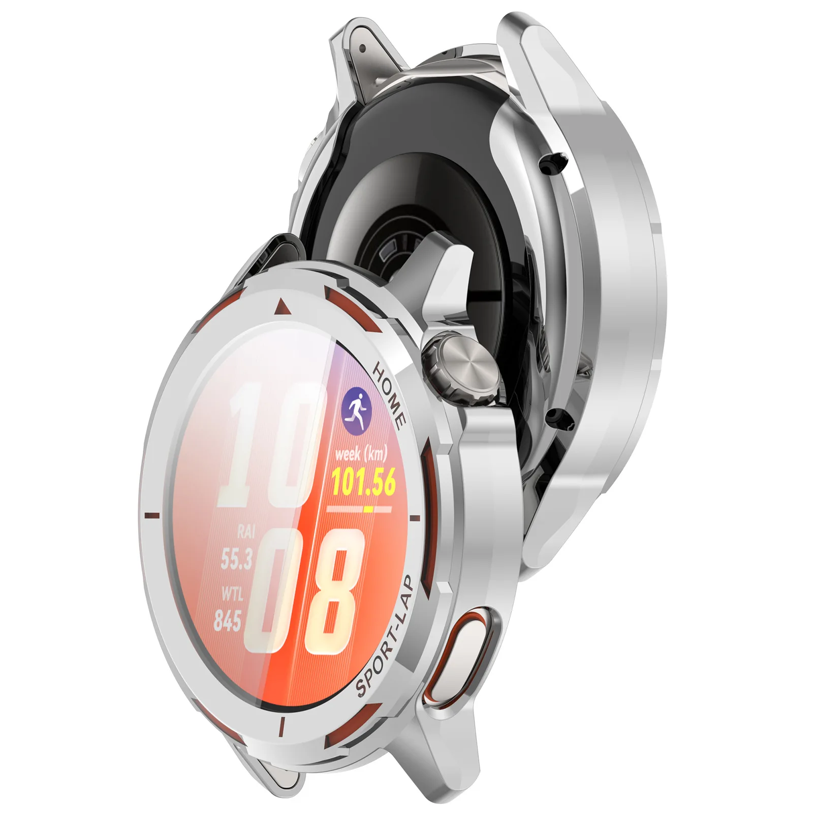 Clear TPU Screen Protection Case - Soft Shock-Resistant Cover for Huawei Watch GT Runner 2