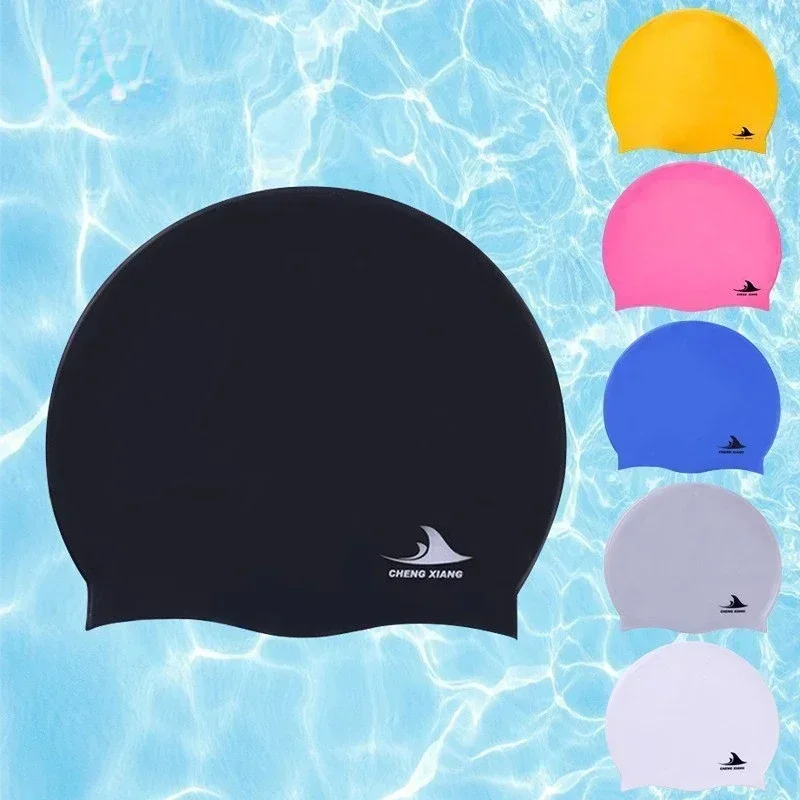 Swimming Cap Silicone Waterproof Swim hat for Men Women Adult Kids Long Hair Pool caps Diving swimming Equipment elastic cap new 3