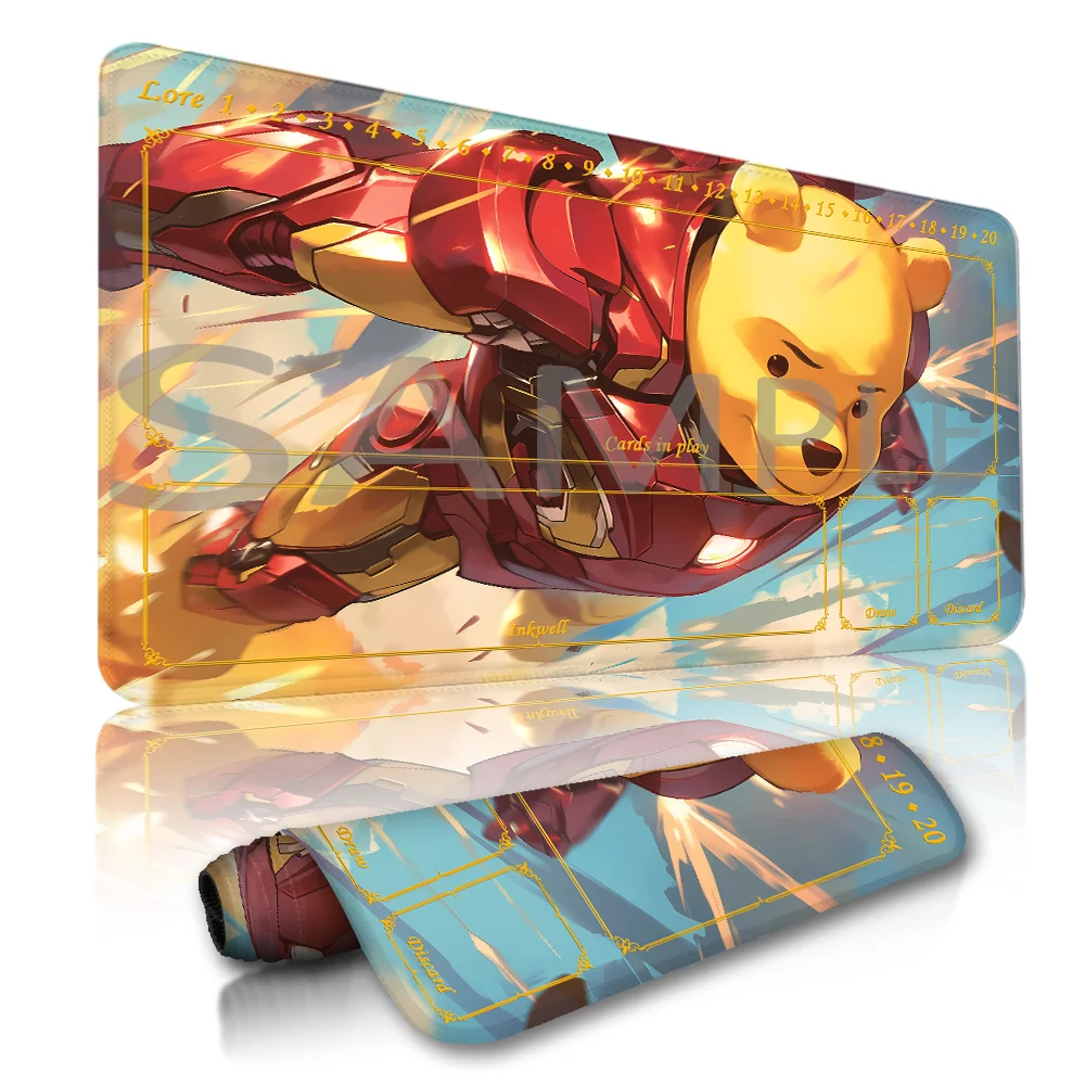 

Lorcana Playmat Free Storage Bag Size 24X14IN Trading Card Game Protective Mats Scratch-Resistant Durable 13