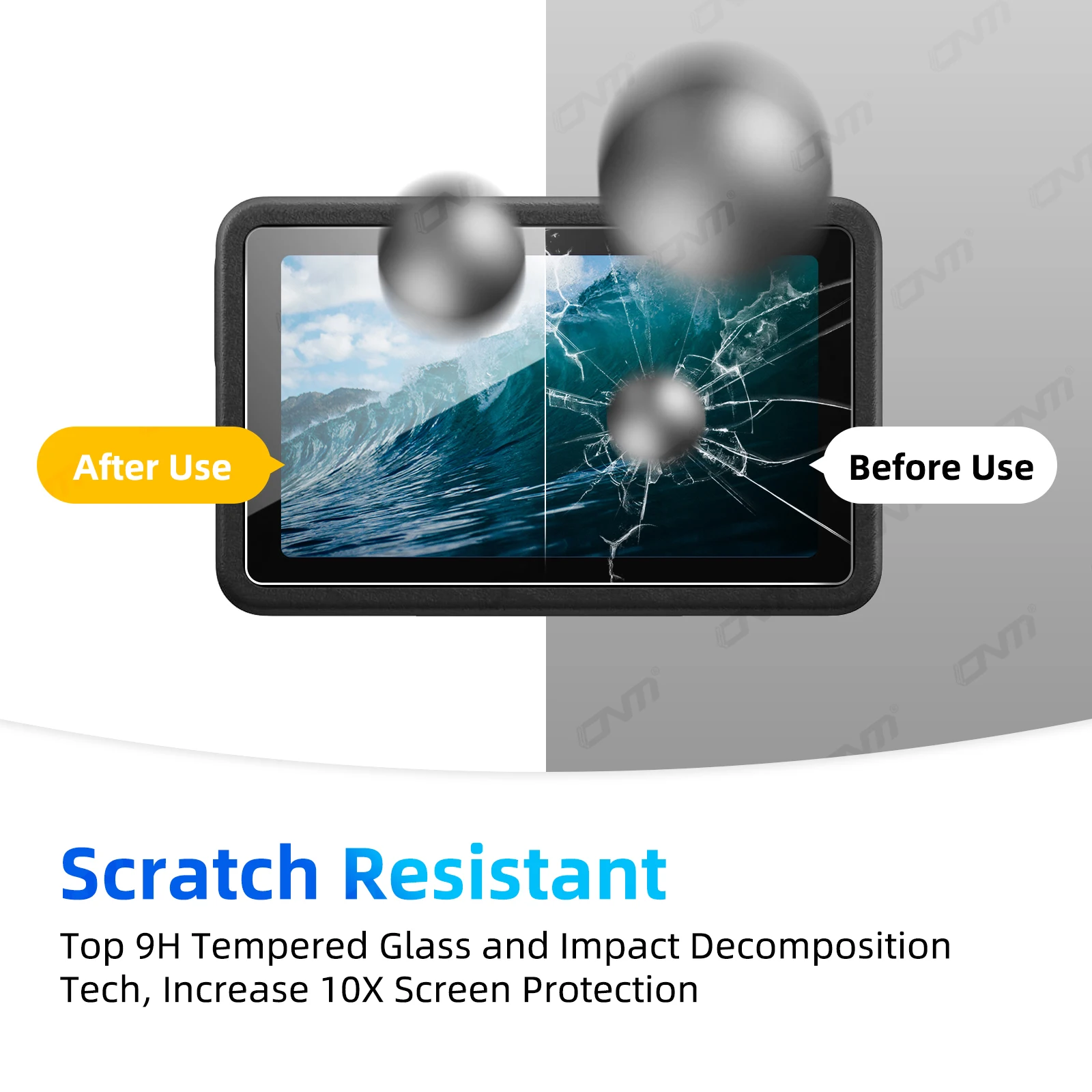 [9PCS] Screen Protector for DJI Osmo Action 5 Pro Ultra-Clear Tempered Glass Camera Lens Screen Protector Film Accessories Set 3