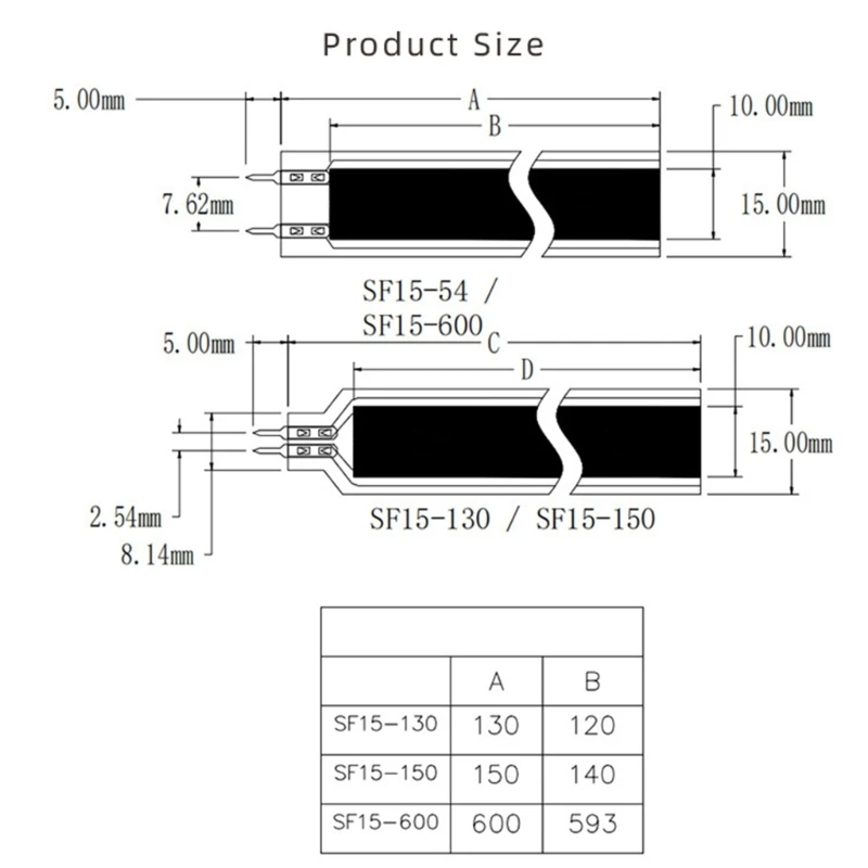 Thin Film Pressure Sensor Sensitive Polymer Piezoelectric PVDF Pressure Transducer Flexible Piezoelectric Film Sensor