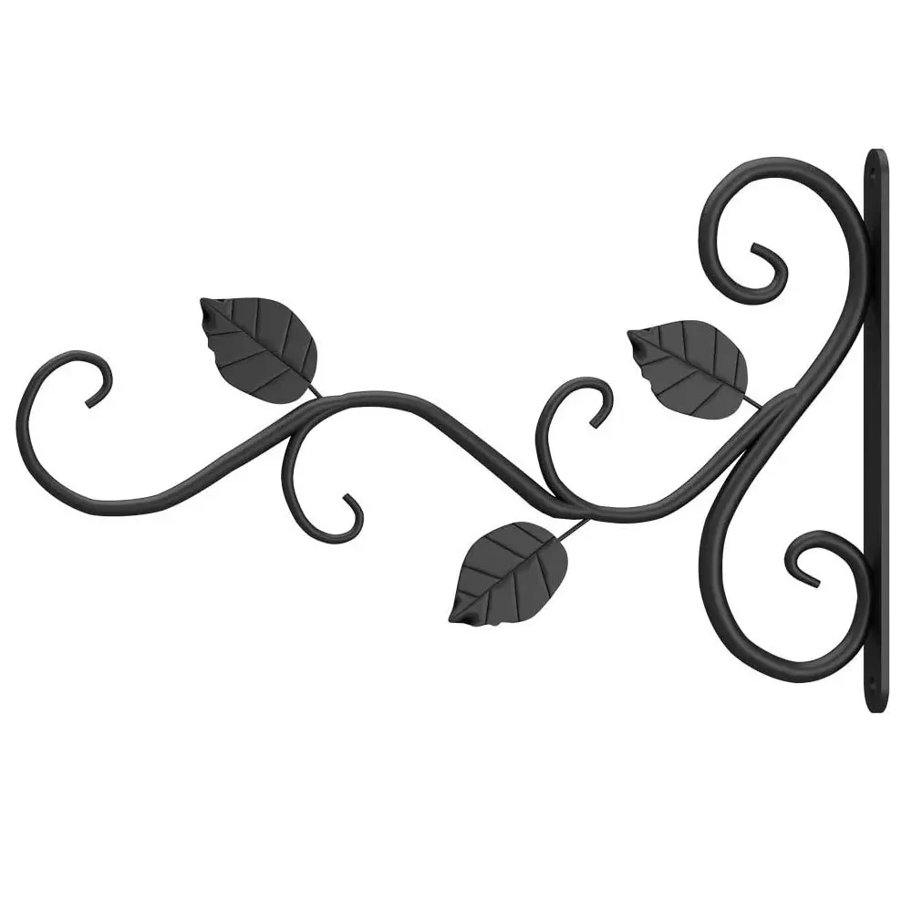 Decorative Garden Hook Flower Pots Hanging Basket Hanger Wrought Bracket Wall Mounted Cast Iron Home Use ZM806 metal hook,wall mount hooks,multi purpose hooks,wall organizer hook