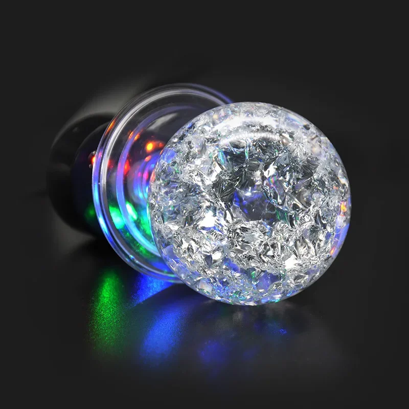 3/4/5cm Ice Cracking Crystal Ball for Rocky Mountain Fountain Decorations Flowing Water Bonsai Glass Balls Home Decor Ornaments 2