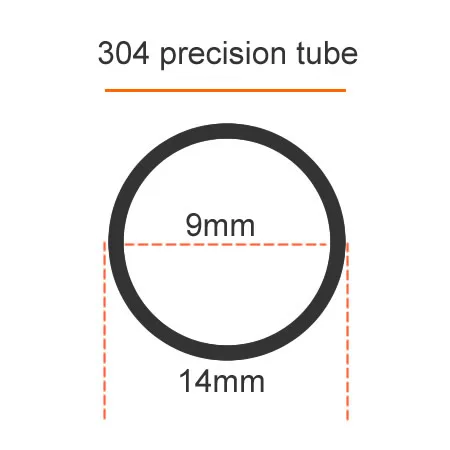 Tubo De Acero Inoxidable 304 QUARKZMAN: Diámetro 18mm X 0.5mm (250mm) - Resistente A La Corrosión