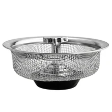 

Stainless Steel Sink Strainer Waste Disposer Outfall Filter Hair Basket Sewer Water Stopper Plug Bathroom Kitchen Accessories