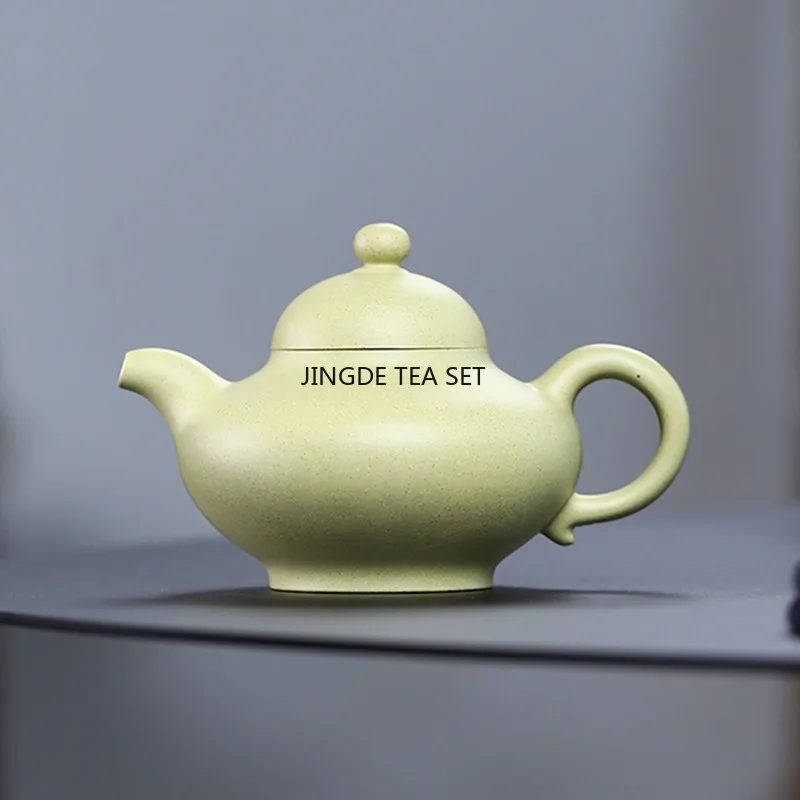 180ml Yixing purple clay teapot original ore green clay handmade beauty tea infusion pot collectible gift
