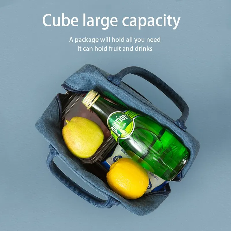 Stylish Insulated Cooler Tote - Thermal Canvas Lunch Bag