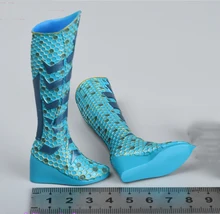 

SUPER DUCK 1/6 Beautiful Water Mermaid Female Princess SET053 Solid High Boots Shoes Model For 12inch Body Action Collectable