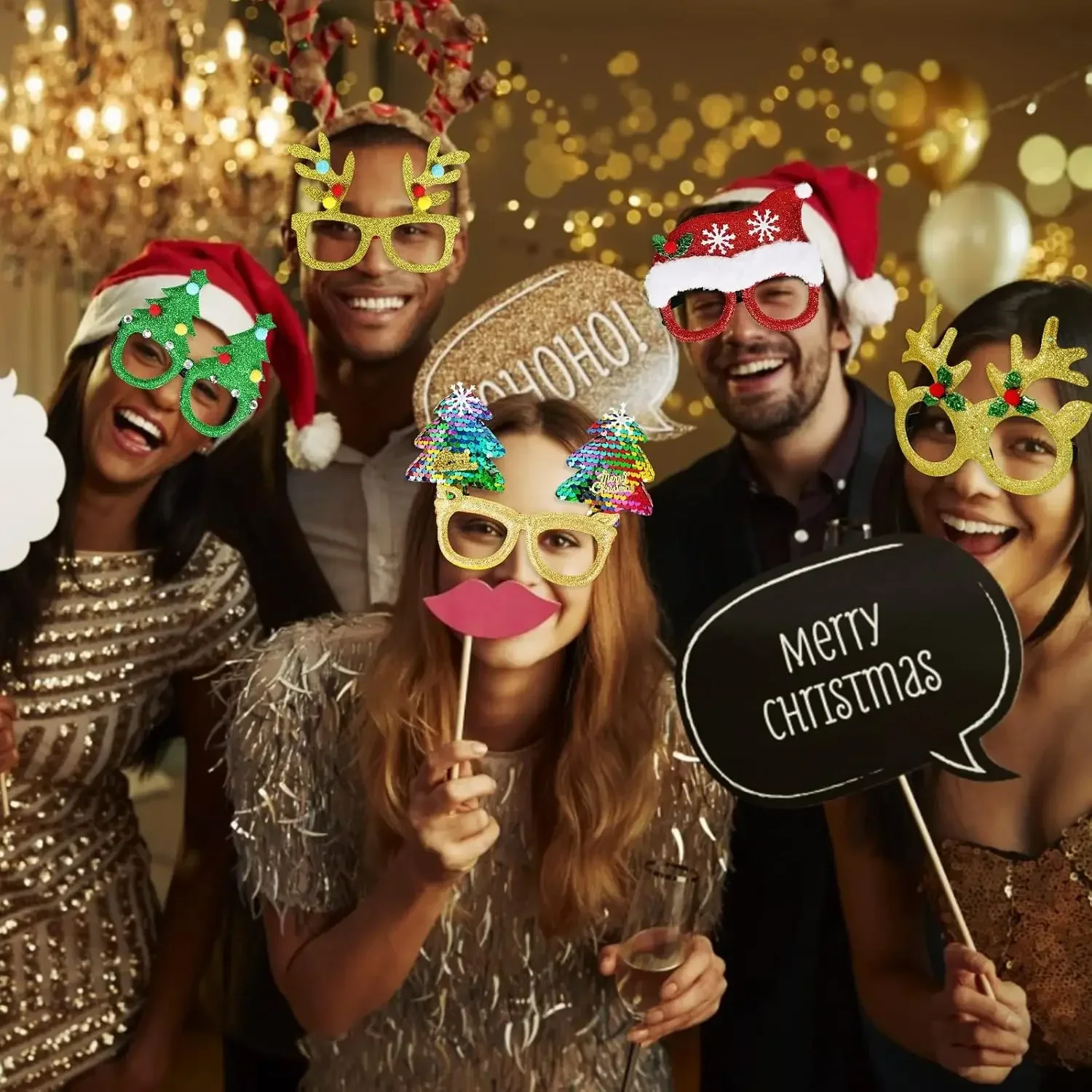 Christmas Holiday Party Glasses 5