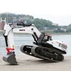 HUINA 1594 Metal RC Excavator 1/14 Electric Heavy Duty 22 Channels Remote Controlled Excavator Model Car Toys for Boy Adults 5
