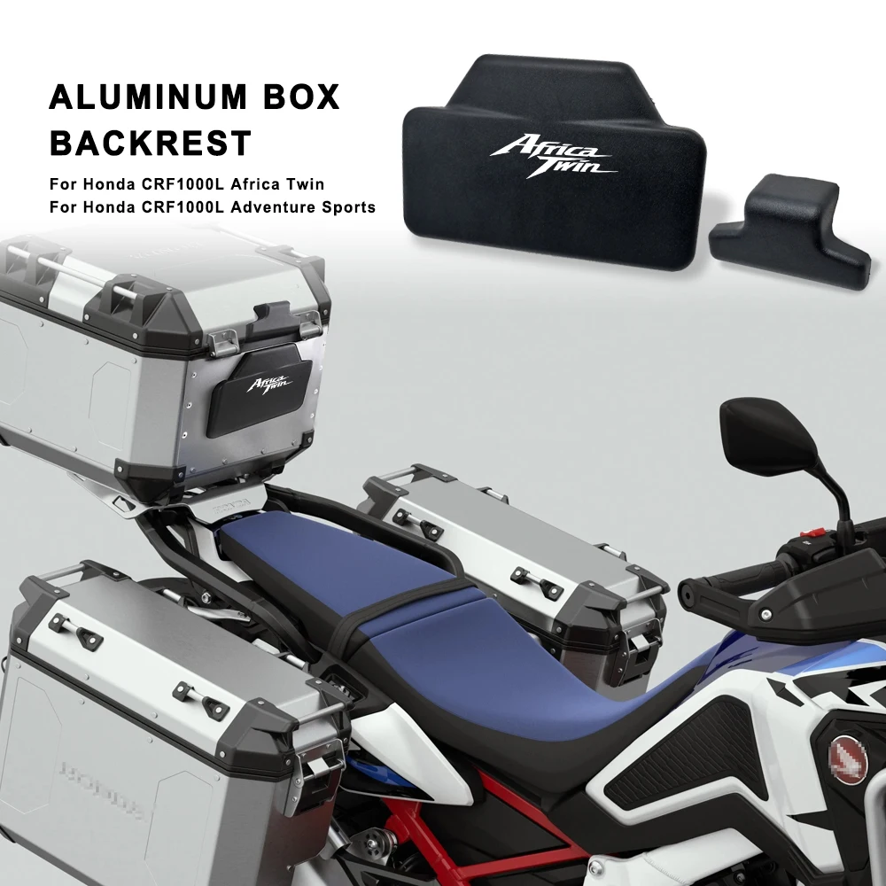 

Motorcycle Rear Case Cushion Passenger Backrest Lazy Back Pad set For Honda Africa Twin CRF1000L CRF1100L Adventure Sports