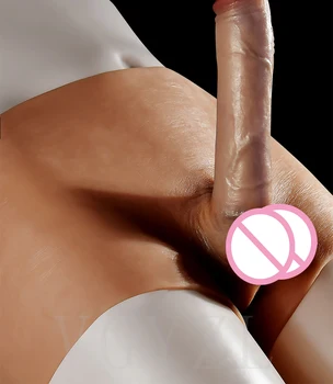 Dark Brown Strap on Dildo Lesbian Penis Pants Masturbators Silicone Realistic Dildos Women's Panties for Sex Toys for Adults 18+ 5