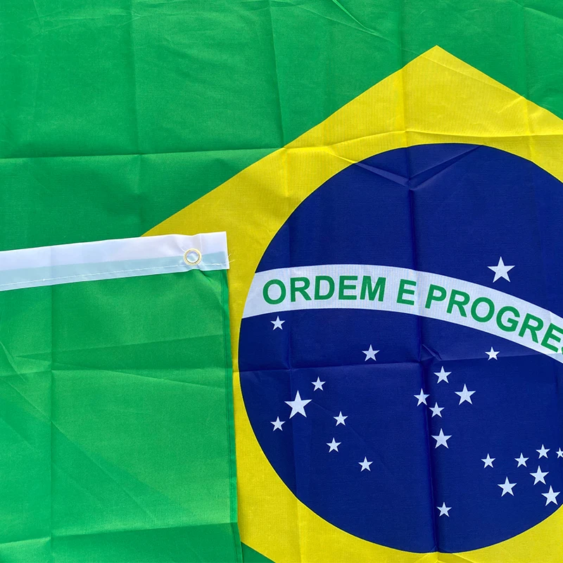 90+150cm  60*90cm size  Large Brazil Flag  Hanging Polyester Digital Print Brasil Brazilian Banner    for Celebration