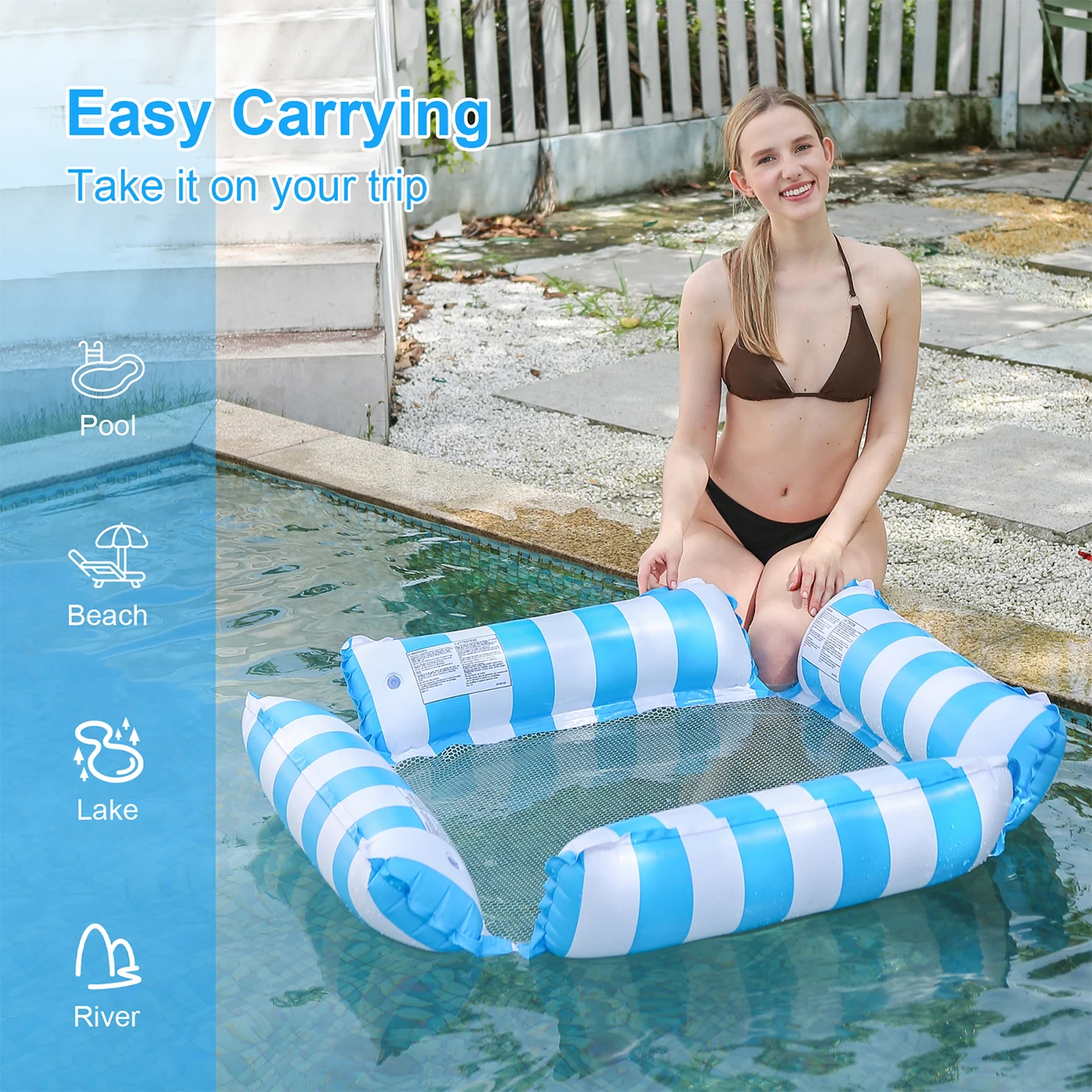 Inflatble Pool Floats ,Beach chair for Adult 6