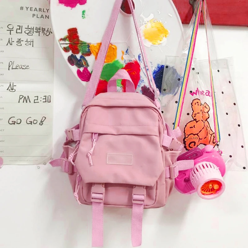 Women Nylon Backpack Purse Convertible Ladies Fashion Casual Daypack Travel Small School Shoulder Bags