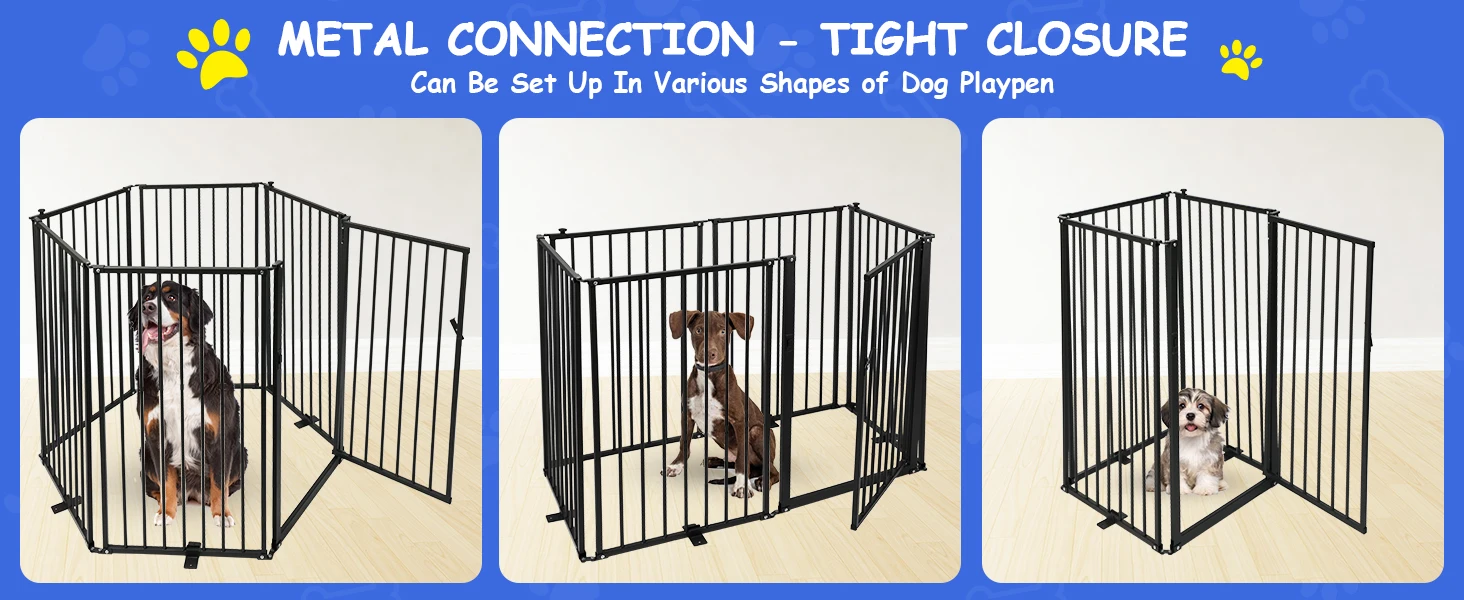 Metal Freestanding Dog Gates