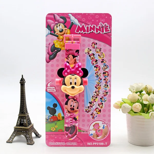 Disney kids' watches for Girls 3D Projection Princess Elsa Mickey Mouse Digital Watch Spiderman Clock relogio 5