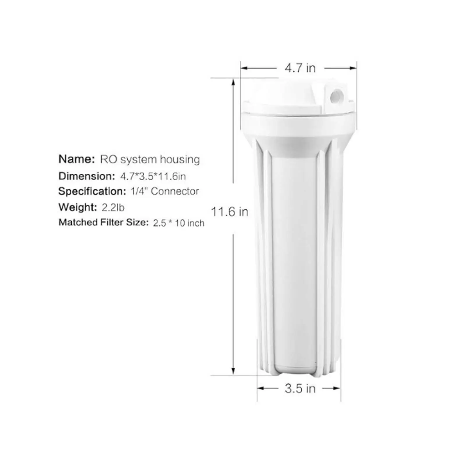 Water Filter Housing Professional Portable Replacement Accessories 10 inch Water Filter Housing Professional Portable Replacement Accessories 10 inch