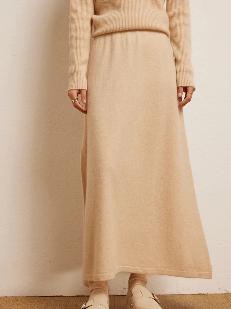 Korean Long Skirt Cashmere Detail 9
