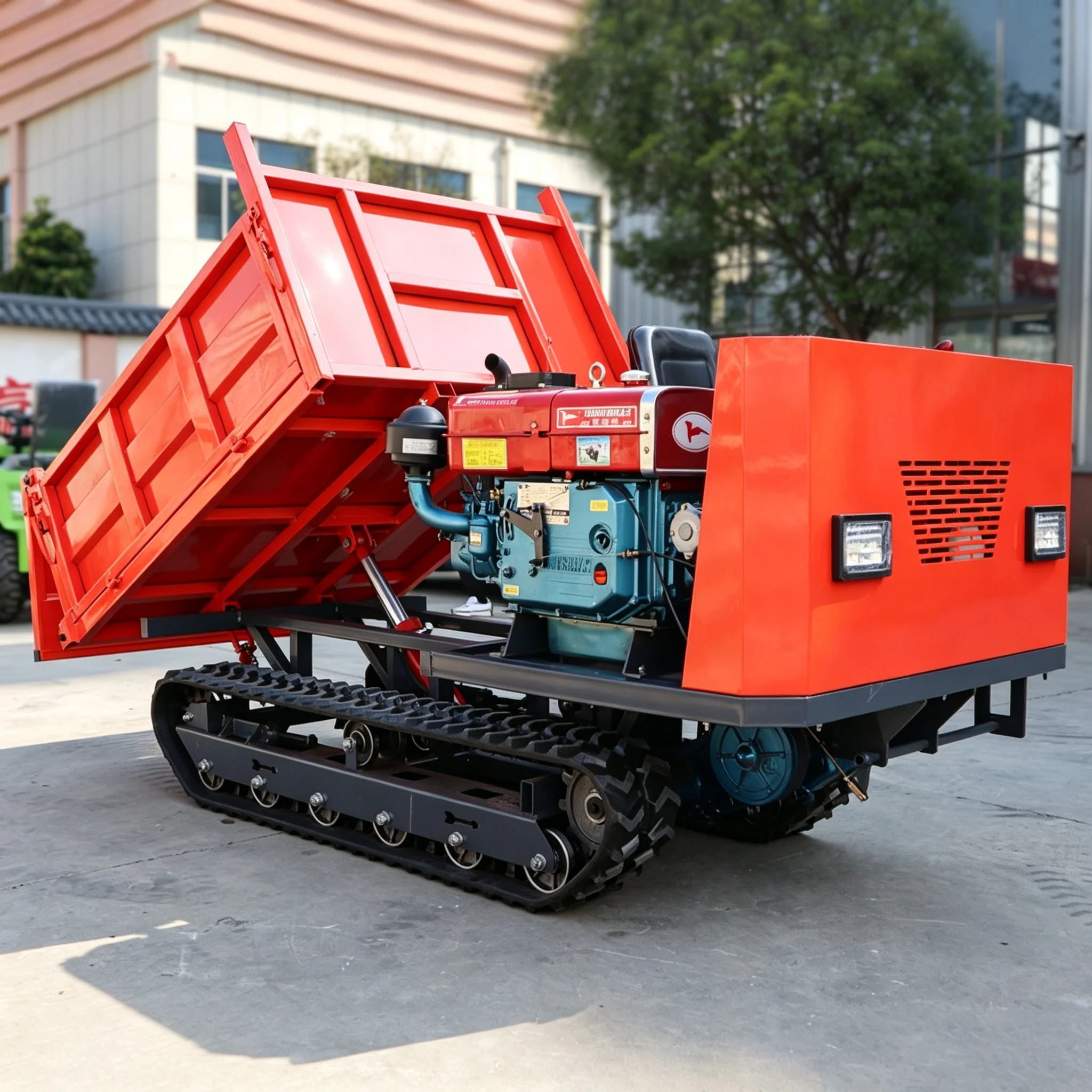 Maßgefertigter, zuverlässiger 2-Tonnen-Raupenkipper, selbstentladender hydraulischer Transporter, CE- und EPA-zertifiziert