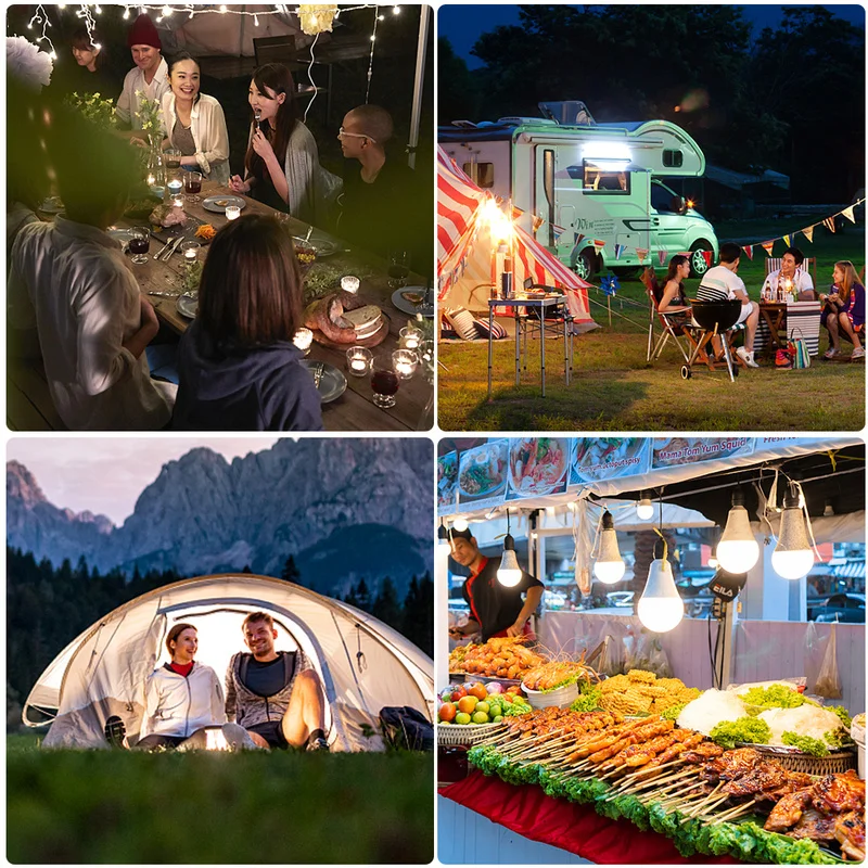 80W Emergency Lighting House Outdoor Portable Lanterns USB LED Rechargeable Lamp BBQ Camping Flashing Light camping light portable lanterns camping lamp emergency lights