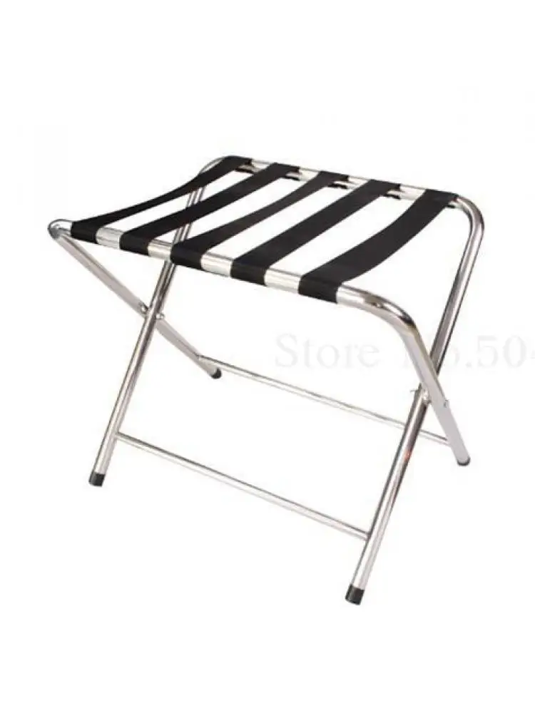 Hotel luggage rack stainless steel rack hotel room folding luggage clothing tray home office